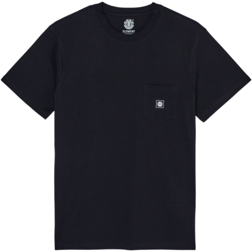 2026 Element Mens Icon Label Pocket Tee ELYKT00198 - Flint Black